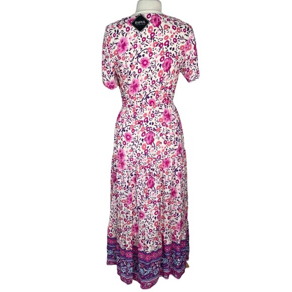 Zaful Womens Maxi Dress Pink Purple Size Large New - Picture 2 of 9
